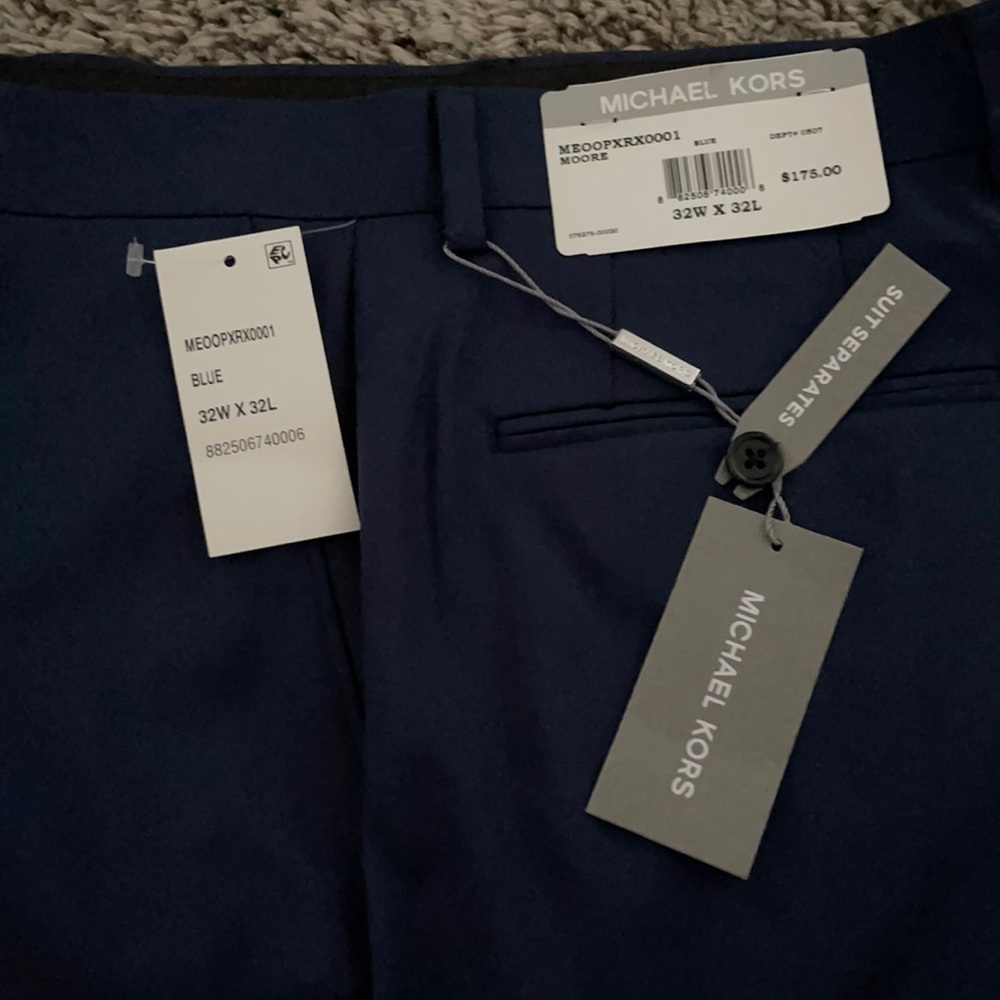 Michael Kors navy men’s dress pants 32”x32”
